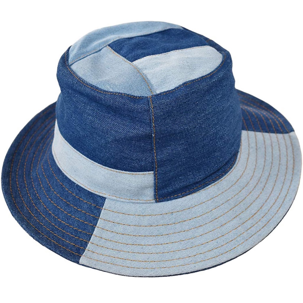 Patch Denim Bucket Hat